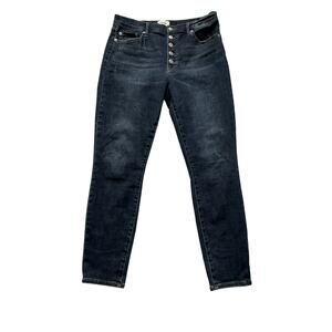 Pistola Jeans Women's 30 Ankle Exposed Button Fly Slim Skinny